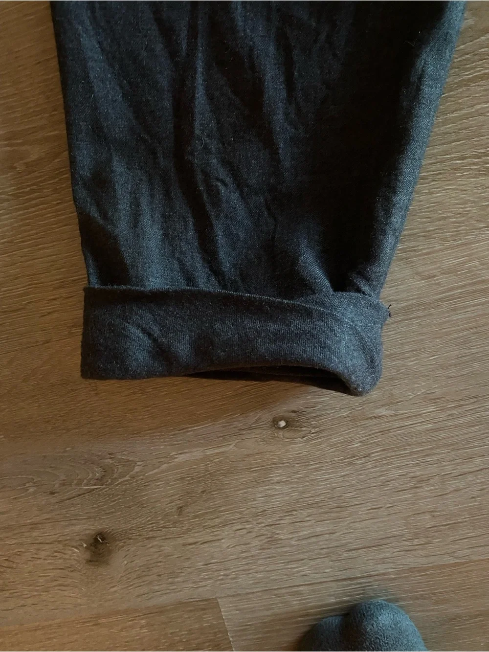 AllSaints Men's Dark Brown Flat Front Pants